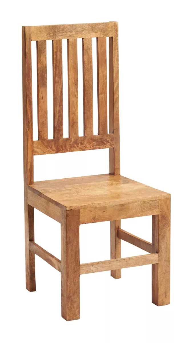 Dakota Light Mango Wood Slat Back Dining Chair Packs of 2 Dining Room Furniture
