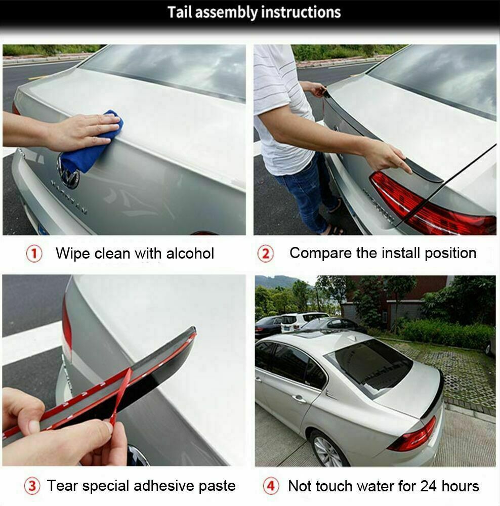 Highkick PSM Style Trunk Glossy Black Spoiler Wing For BMW F30 330i 335i 2012-18