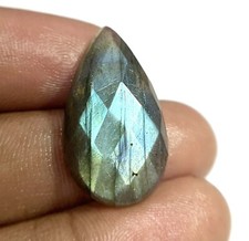 Natural Multi Fire Labradorite Faceted Pear Shape Gemstone For Jewelry Making
