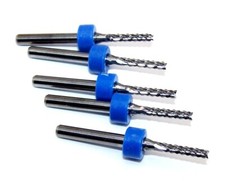 (5) 2.25mm (.0886") DIAMOND CUT CARBIDE ROUTER BURRS, FT WITH RING 2100.0886.394