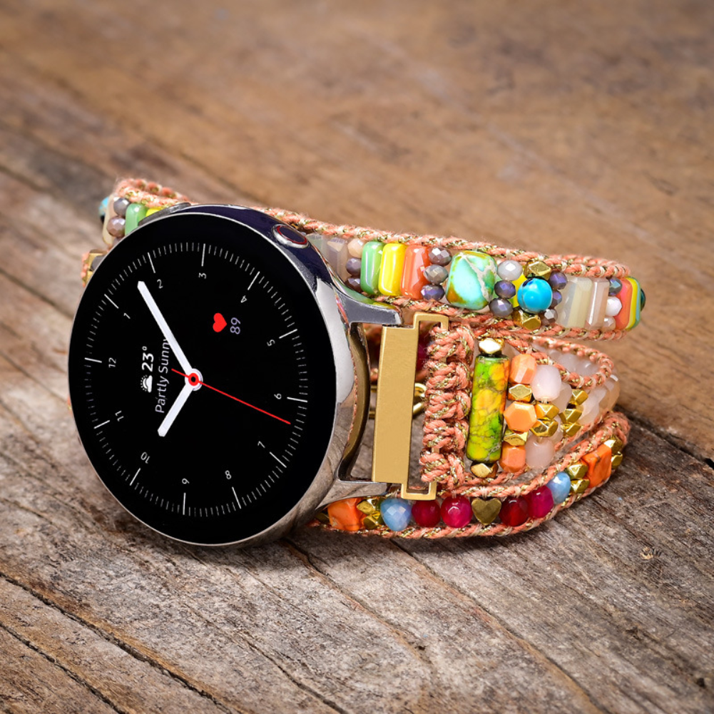 Fashion Bead Watch Band for Samsung Watch 3 41mm 42mm 45mm 46mm Strap