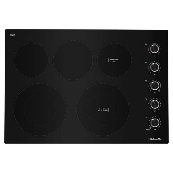 KitchenAid KCES550HBL 30'' 5Elements Electric Cooktop Black for sale