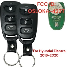2 Remote Car Key Fob Replacement for Hyundai OSLOKA-423T fits 2016 2017 2018 20