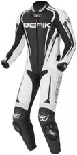 BERIK MOTO LEARNER RACING COSTUME CUIR MOTARD COMBINAISON 100 % CUIR DE VACHE...