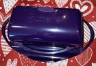 Butterie Flip Top Purple Butter Dish Plastic on The Counter