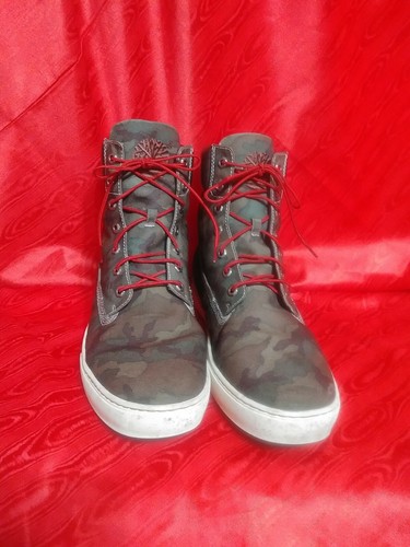 Green Camo Sneaker Boots 