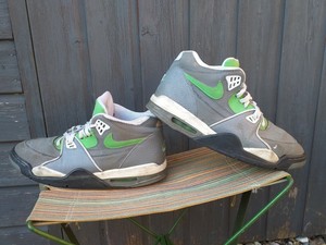 nike air grey and green