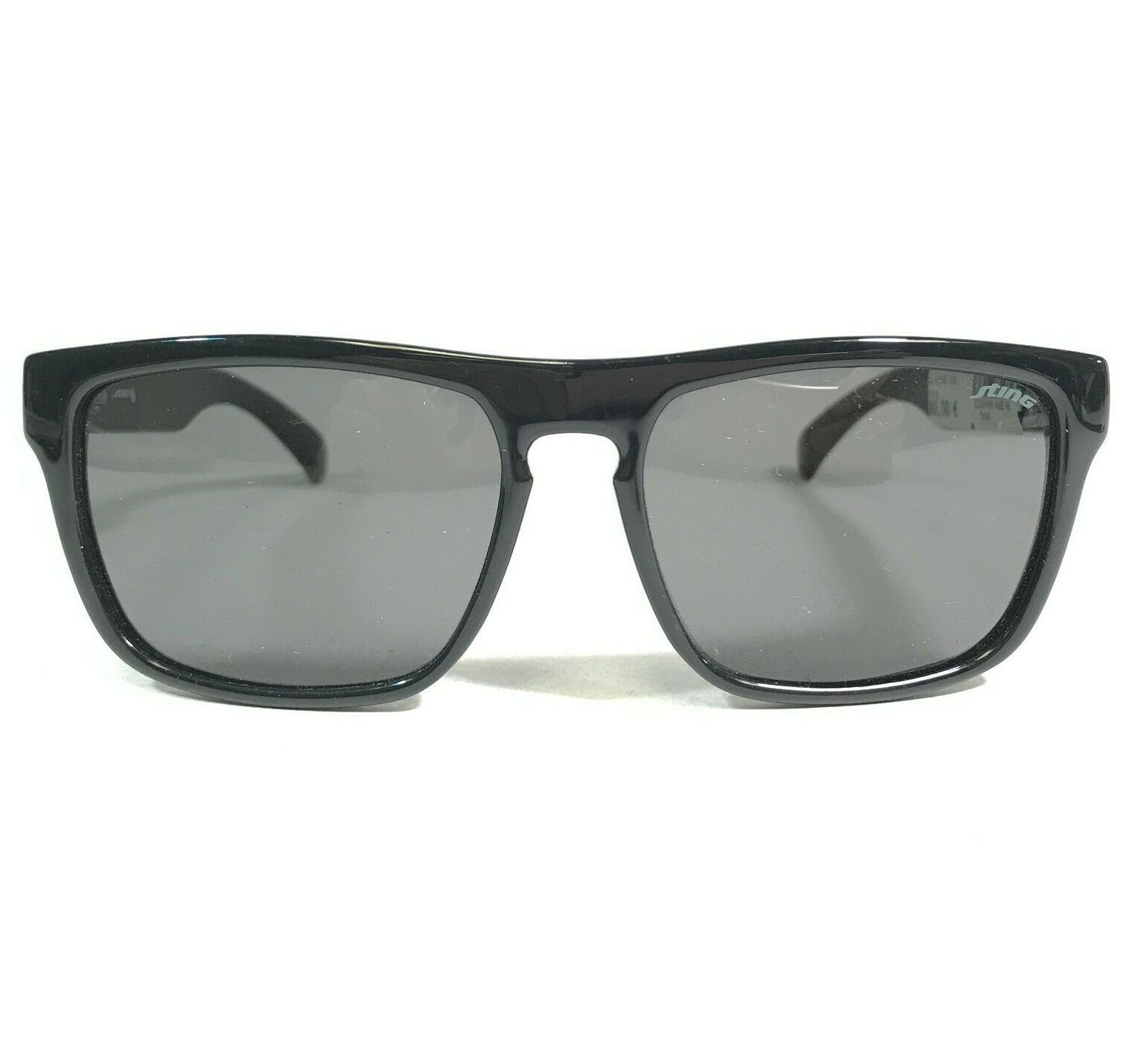 Солнцезащитные очки Sting SSJ599 OZ42 в черной квадратной оправе с серыми линзами 50-15-130