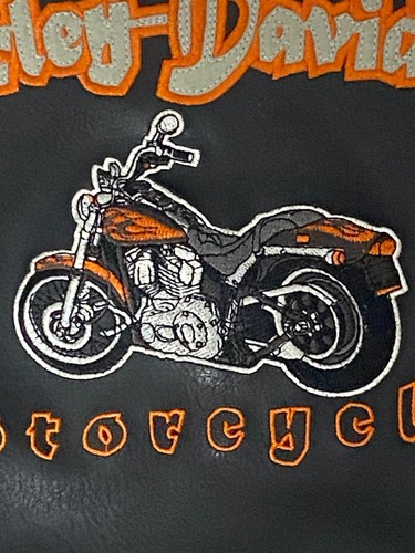 Harley-Davidson Motorcycle Jacket Bomber Faux Leather Born To Ride 18 Months - Picture 10 of 12