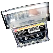 Cassette Tape Outer Sleeves (50) 1.6mil Resealable Clear Plastic
