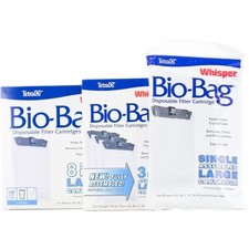 Tetra Whisper Bio Bag Disposable Filter Cartridges available in 7 sizes