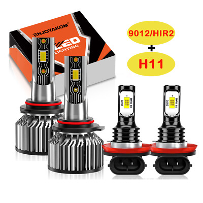 4X For Mitsubishi Eclipse Cross 2018-2020 LED Headlight High/Lo Fog Light Bulb