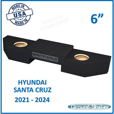 Hyundai Santa Cruz 2021 - 2024 6'' Dual Subwoofer Enclosure Sub Box 6'' Sub Box