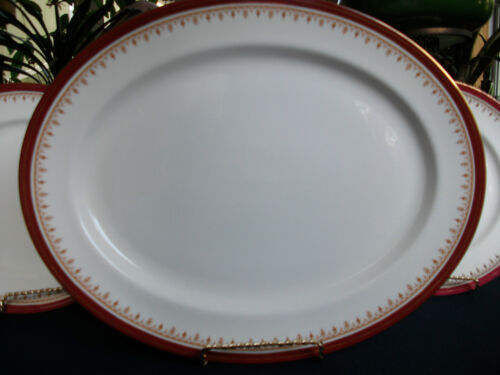 AYNSLEY DURHAM 1646- MAROON SMOOTH (1984-1995) LARGE SERVING PLATTER- EXCELLENT! - Picture 1 of 12