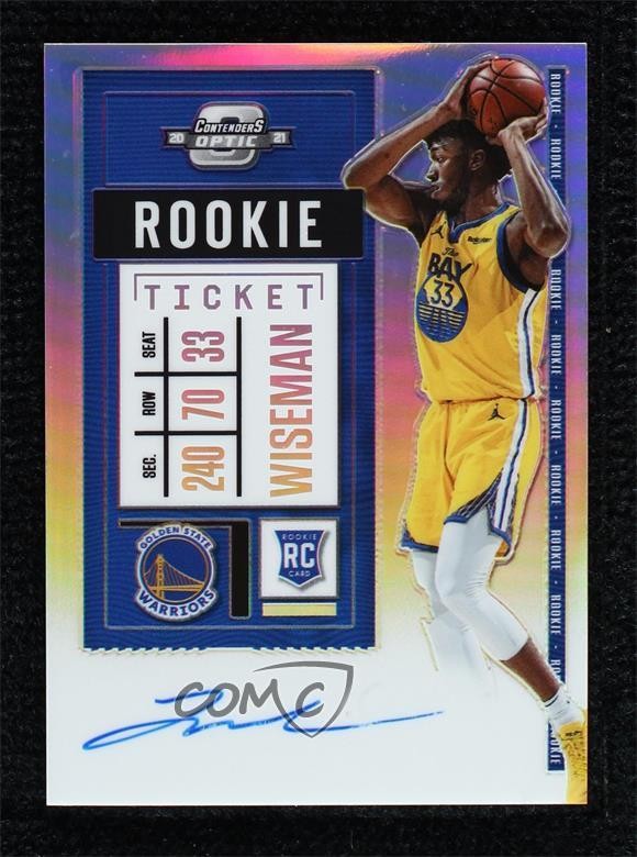 2020 Panini Contenders Optic Ticket Variation James Wiseman Rookie Auto RC 0el