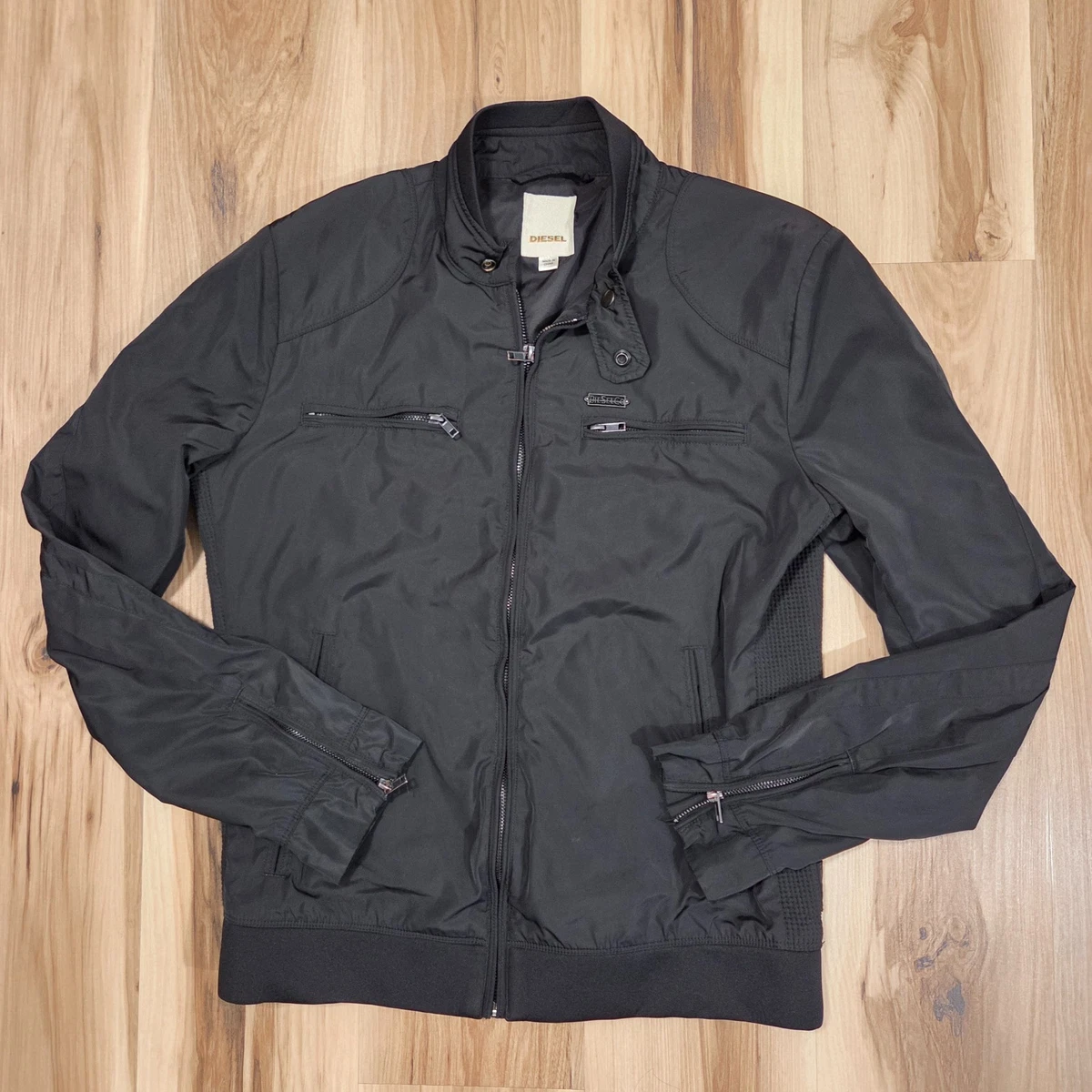 Diesel Black Nylon Outer Shell Coats, Jackets & Vests for Men for