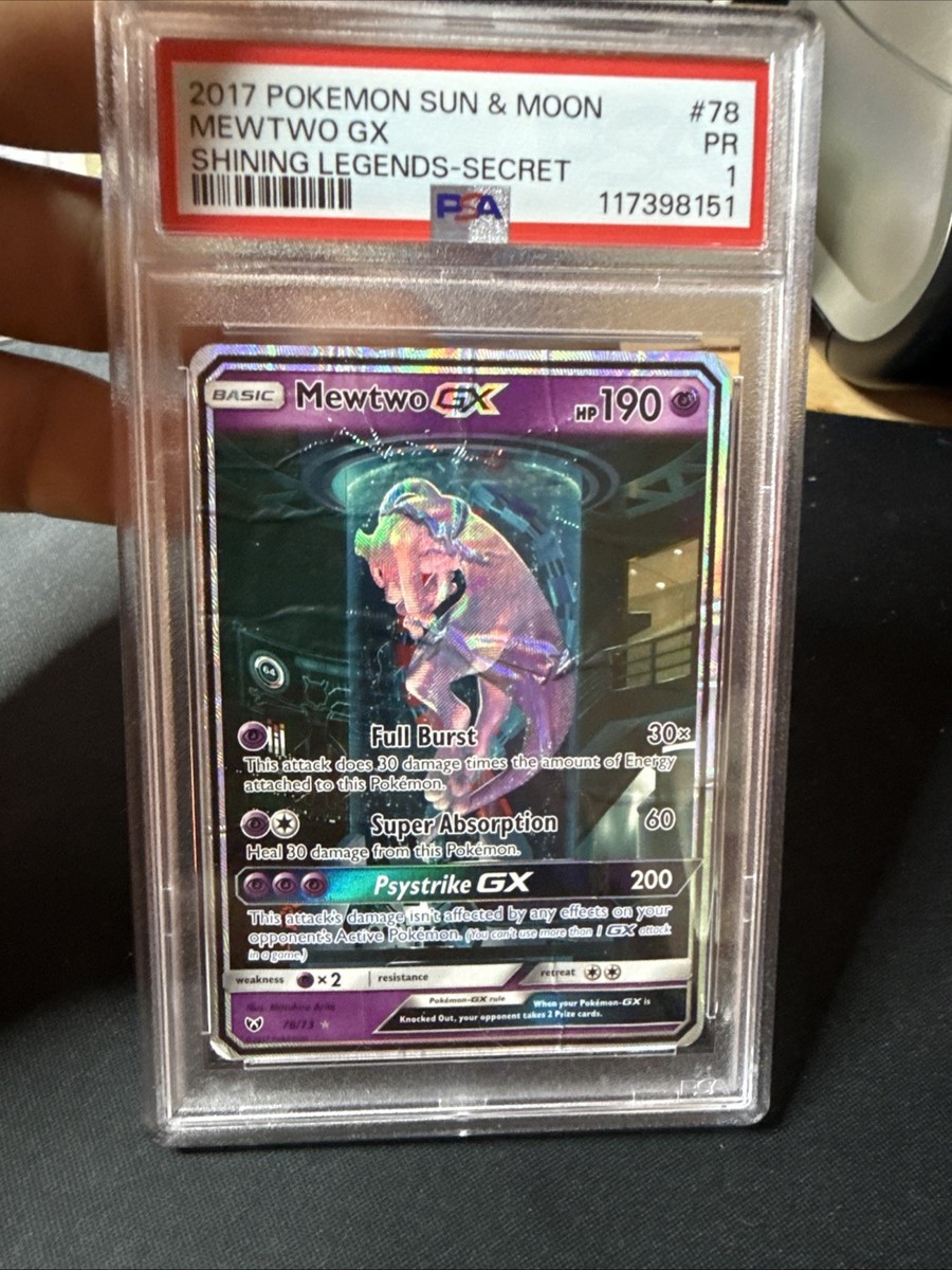 シングルカード Mewtwo GX Pokemon Card SunMoon Shining Legends Mewtwo-GX 040/072 RR