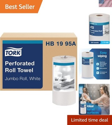 Universal Perforated Towel Roll, Two-Ply, 11 x 9, White, 210/Roll