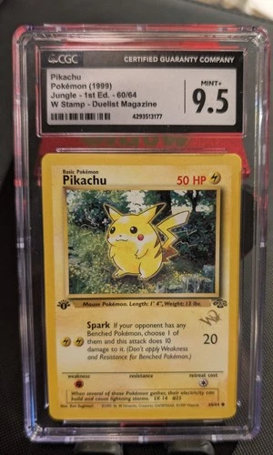 Pikachu [W Stamped] 60/64 WOTC CGC 9.5
