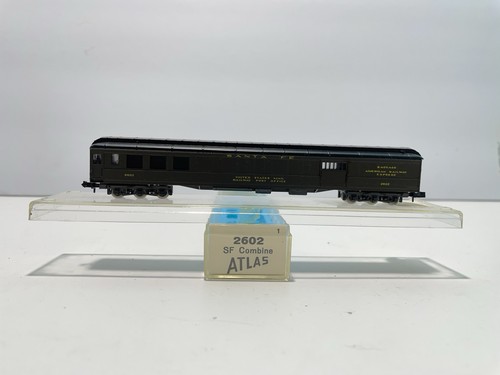 Atlas Trains Spur N Modelleisenbahn Santa Fe Combine Baggage US Mail Car Passenger