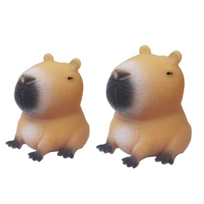 2X Animal Squeeze Ball Squeeze Toys in Cute Capybara Shape Sensory Fidget Toys