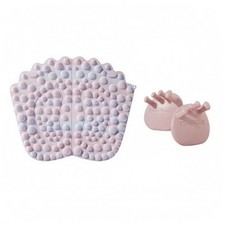 2 Pieces Foot Massage Set Cat-Paw Shaped Acupressure Mat Raised Bumps for Home