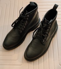 ZARA Echtleder Boots – Schwarz – Gr. 43