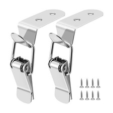 Stainless Steel Tool Box Hood Locks Latches, 90-Degree Spring Loaded Toggle L...