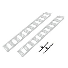 CARGOSMART Aluminum Straight Fixed Ramp with Treads (2pk) - Easily and Safely Lo