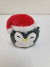 Squishmallows Luna The Penguin With Santa Hat 4" Mini Plush Toy