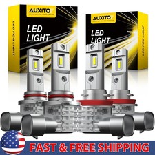 AUXITO 6X 9005 H11LED Headlight Kit Bulb Combo High Low Beam Super White