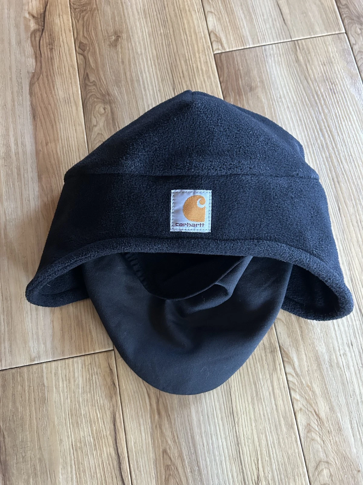 Carhartt Fleece 2-In-1 Headwear CTA202 Black Winter Hat Ski Mask Face Protection