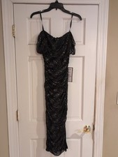 NWT!! B. Darlin Black Evening Party Dress Juniors Slim Neutral Size Small