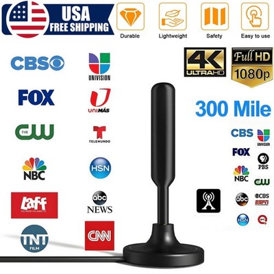 TV Antenna for Smart TV Indoor, 2026 Digital Indoor Antennas 360° & Long Range