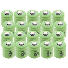 20x 1/3AA Rechargeable Batteries 1.2V Button Top For DIY, FRS, Keypads, Alarms