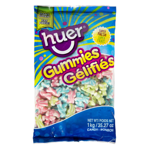 Huer Jumbo Swirl Bears Gummy Candy, 1kg/2.2 lb - 第 2/5 張圖片
