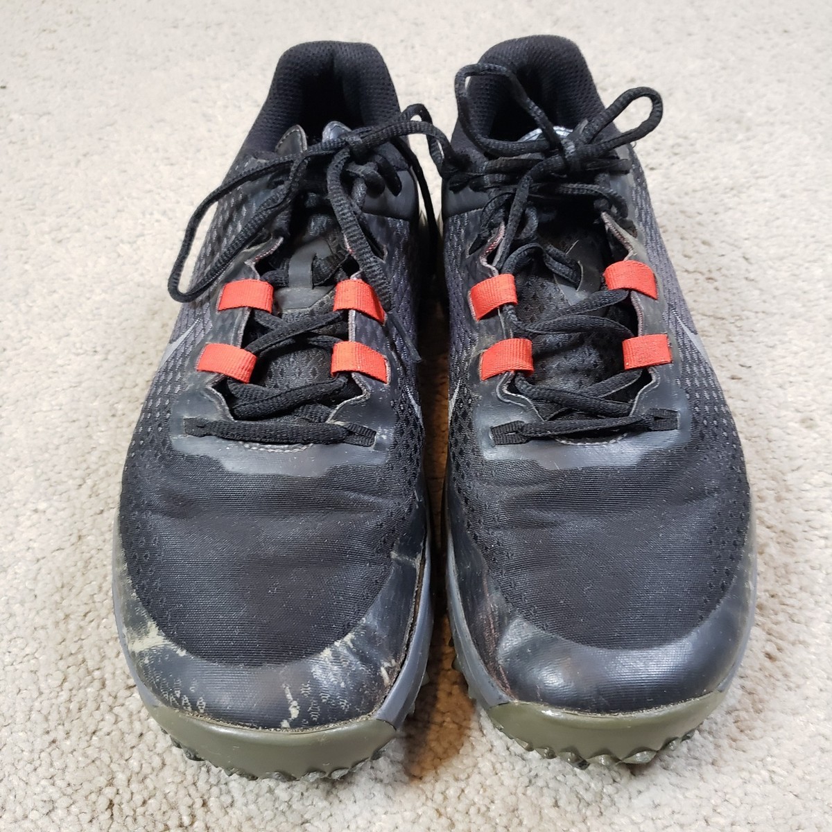 Nike Tiger Woods 2015 Black Golf Shoes Size 8.5 Black Red  display picture 1