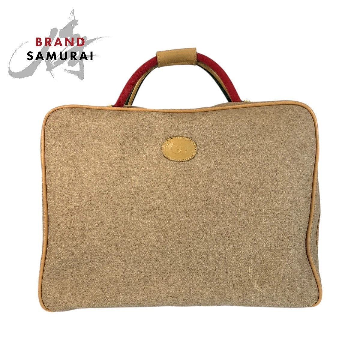 GUCCI Vintage Sherry Line Old Gucci Beige 012 39 4863 Boston Sac Unisexe Femme