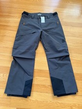 NWT STIO Skyrider Waterproof Snowboard/Ski Pants Mens XL, Raven-Brownish Gray