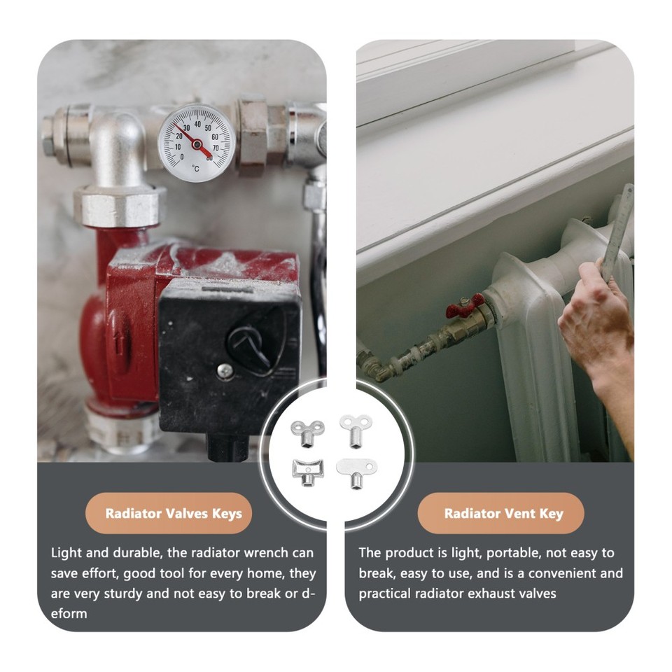 8pcs Radiator Valves Keys Radiator Bleed Hole Key Radiator Valves Key ...