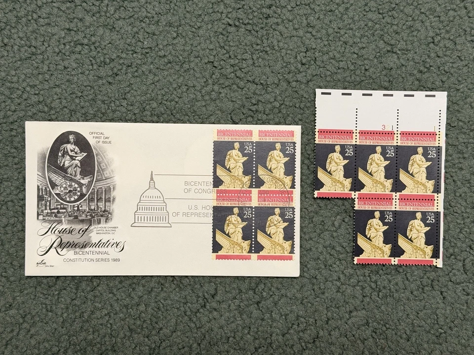 Bicentennial Constitution Series - Scott 2412-2415 - 4 First Day Issue FDCs - Image 2 of 4