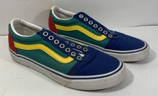 Vans Ward Yacht Club Mens Size 7.5 Blue Red Athletic Casual Shoes - No Laces