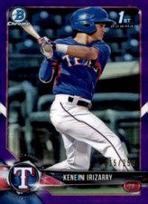 2018 Bowman Draft #BDC-140 Kenen Irizarry Chrome Purple Refractor #/250