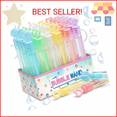 Bubble Party Favors for Kid, 30 Pack Mini Bubbles Bulk with Gift Box, Pastel Bub