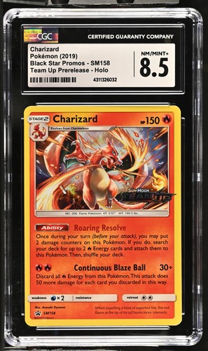 Charizard graded CGC 8.5 for sale on eBay