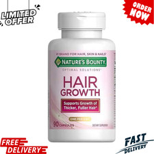 Nature's Bounty Hair Support Biotin 90 Capsules One Per Day Exp 08/2027