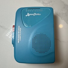 Portable Byron Statics Walkman AM/FM Radio Recorder Cassette Player KCS-315 Blue