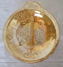 VTG 1940's INDIANA Glass Divided Relish Dish