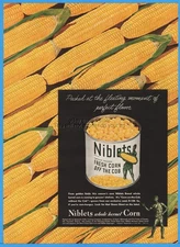 1945 Jolly Green Giant Niblets Sweet Corn Le Sueur MN Vintage Kitchen Decor Ad