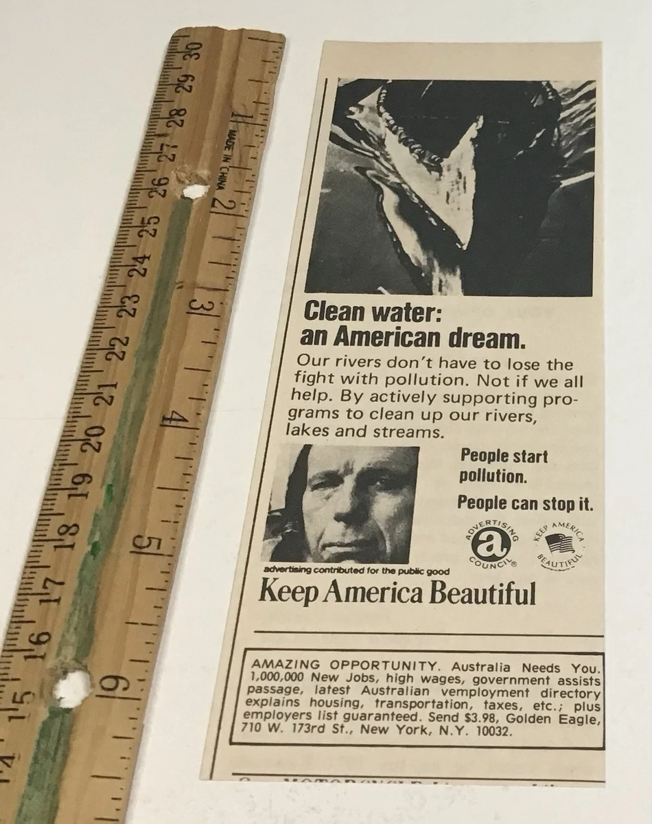 Keep America Beautiful Ad for sale | eBay